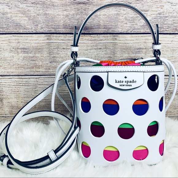kate spade Handbags - 🎉HP🎉 Kate Spade Pippa Dot Crossbody Bucket Bag